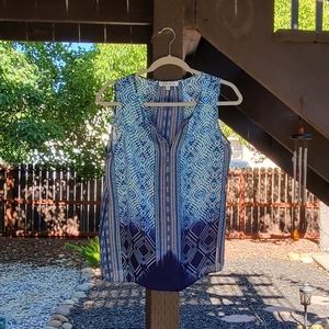 EUC - Rose + Olive | Sheer Blue Blouse Size M